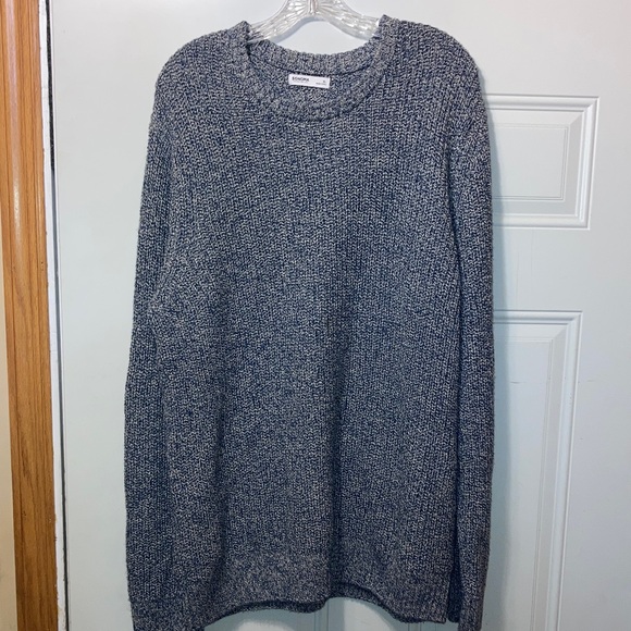 Sonoma Sweaters - SONOMA Marled Navy and White Knit‎ Crewneck Sweater XL